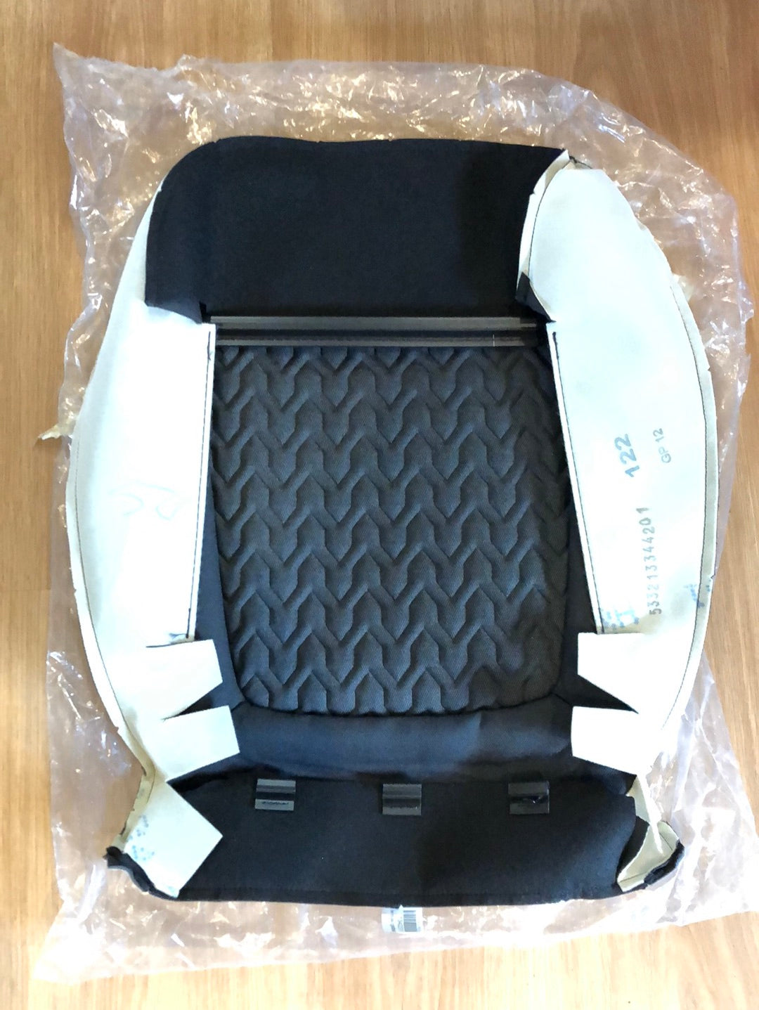 Original GM Opel Corsa D Sitzbezug vorne Schwarz Neu