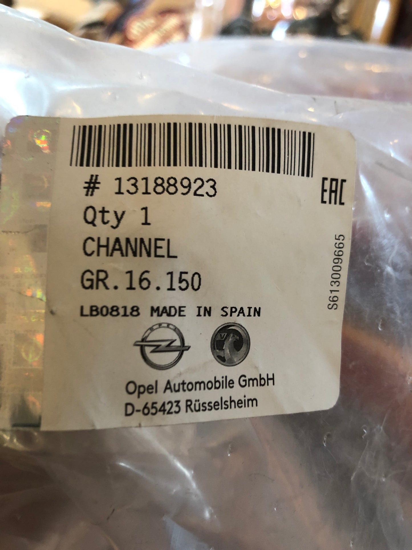 Original GM Opel Corsa D 5-Türer Fensterabdichtung vorne rechts Neu