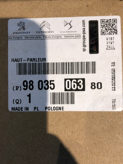 Original Peugeot 208 4-Türer Türlautsprecher Hinten Links Neu