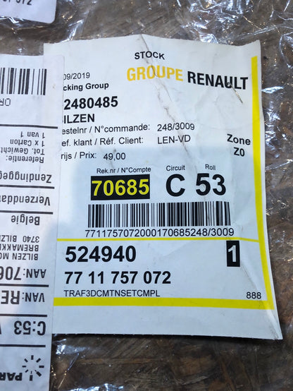Original Renault Trafic 3 Fußmattensatz (3-Tlg.) Neu