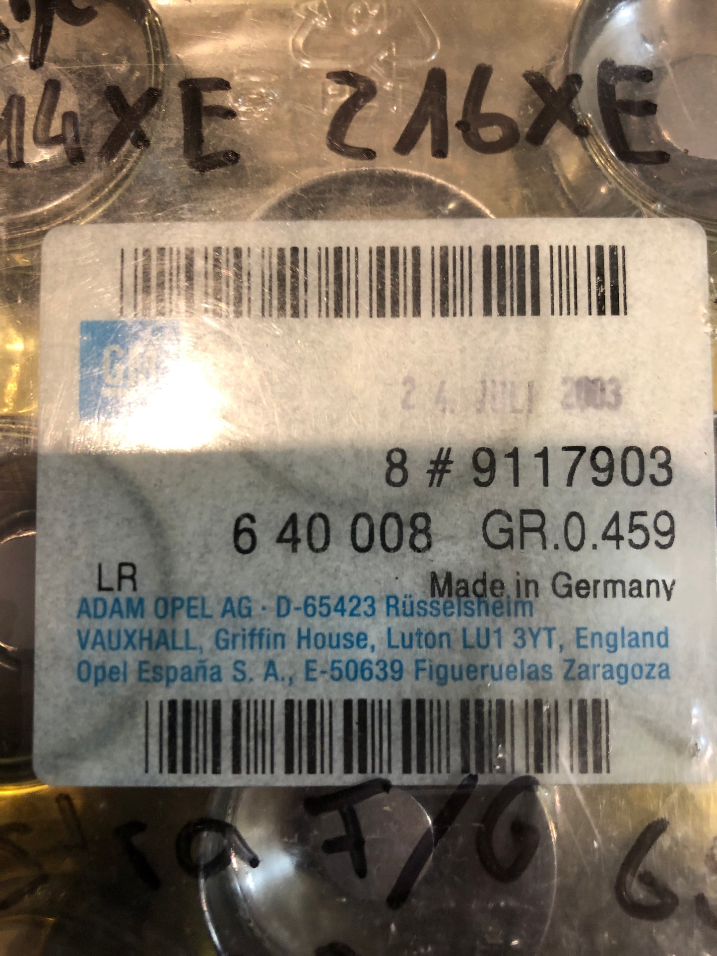 Original Astra F/G Corsa D Zafira Vectra B Hydrostößel X14XE Z16XE