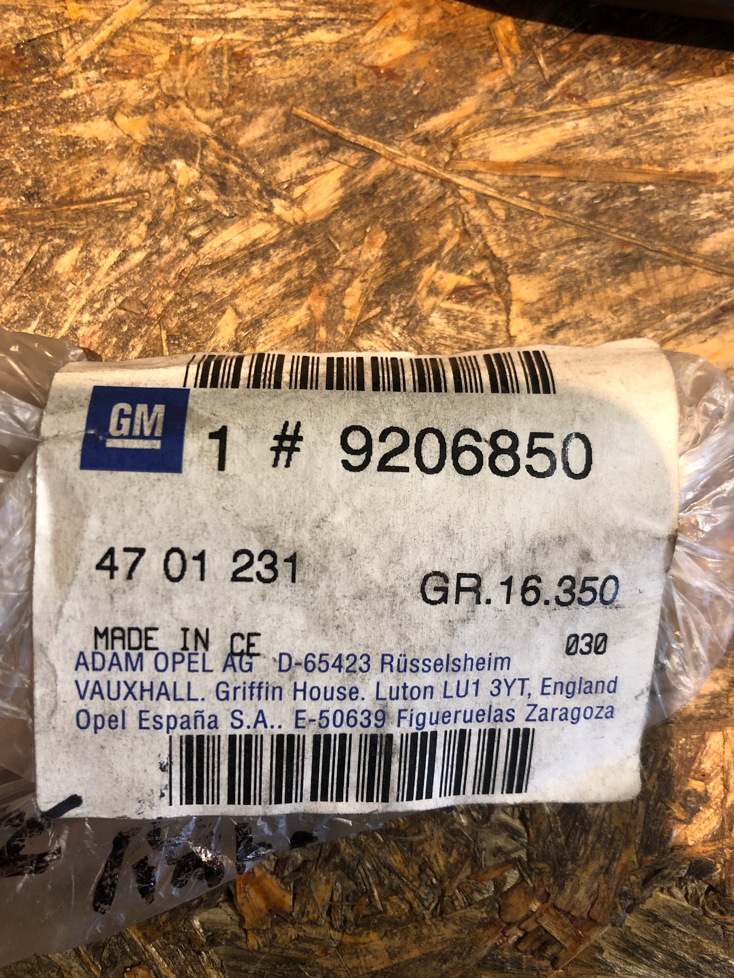 Original GM Opel Agila A Türgriff links Neu