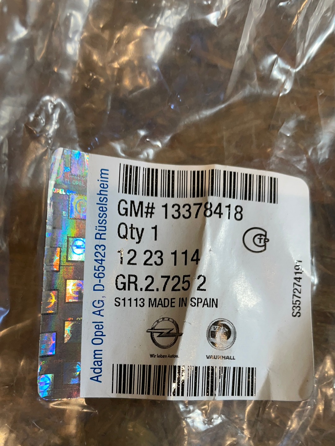 Original GM Opel Meriva B Blende Stoßfänger vorne rechts Neu