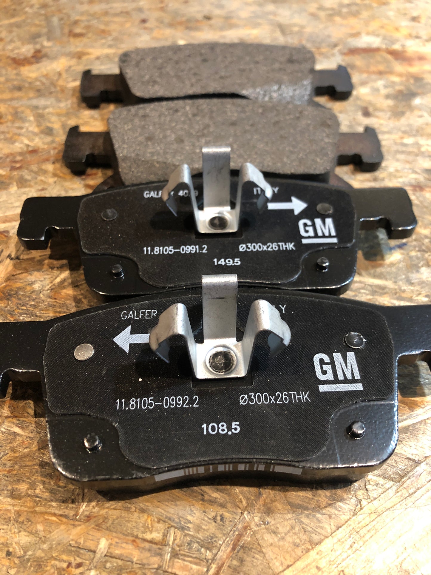 Original GM Opel Astra K Bremsbeläge vorne Neu