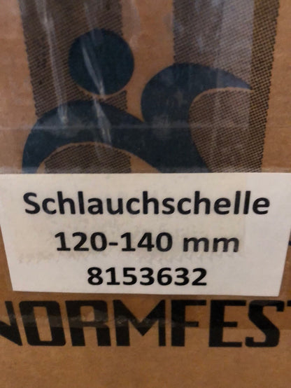 Normfest Schlauchschelle 120-140mm Neu