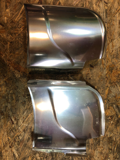 Original VW Käfer Steinschlagecken Hinten Chrom Neu