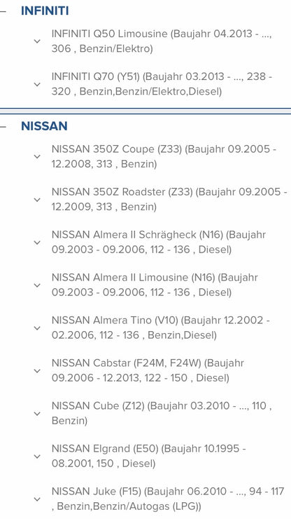 Original Nipparts Nissan Infiniti UVM. Siehe Bild Luftmassenmesser NEU