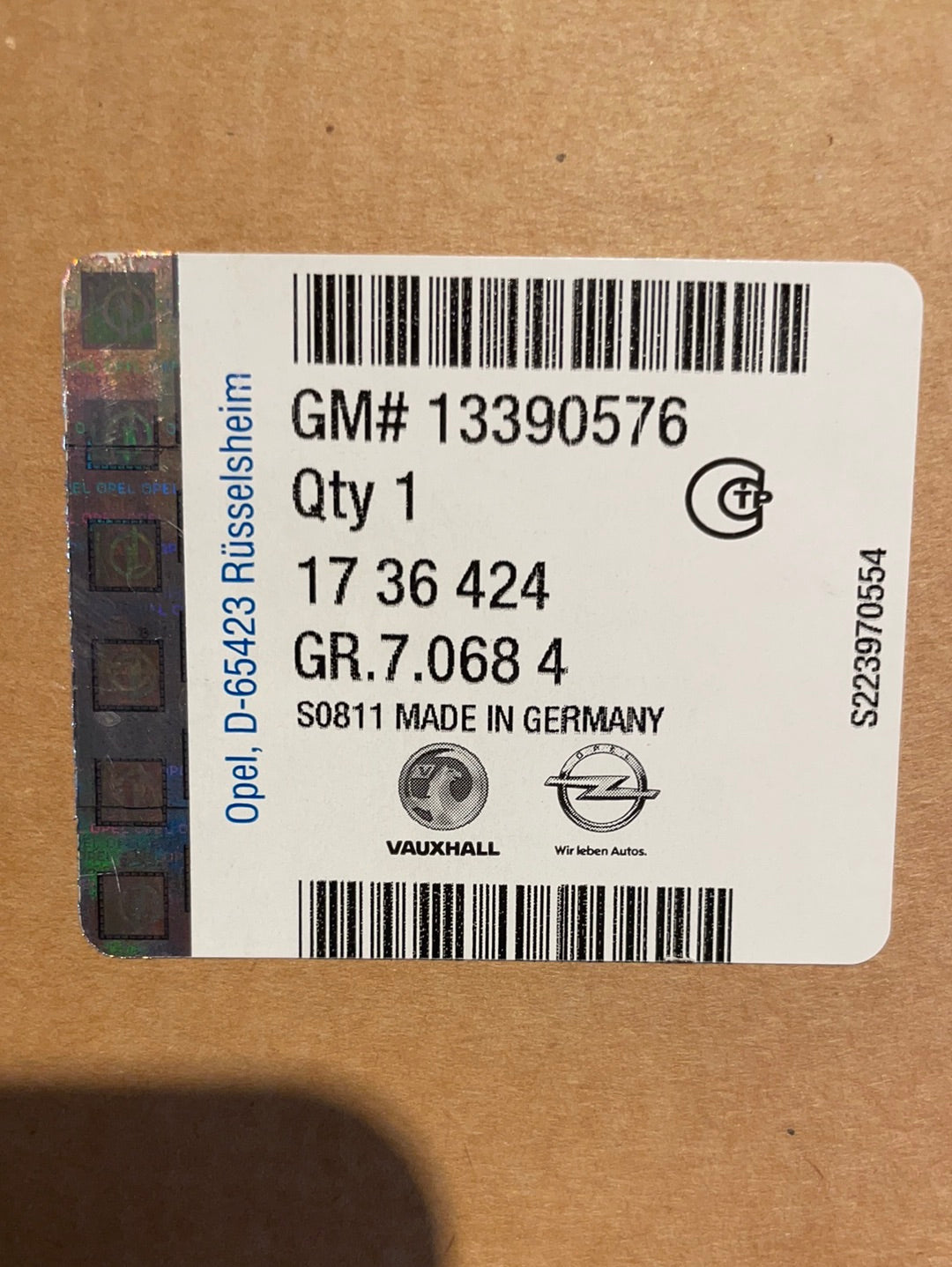 Original GM Opel Zafira C E-Satz Anhängerkupplung Neu