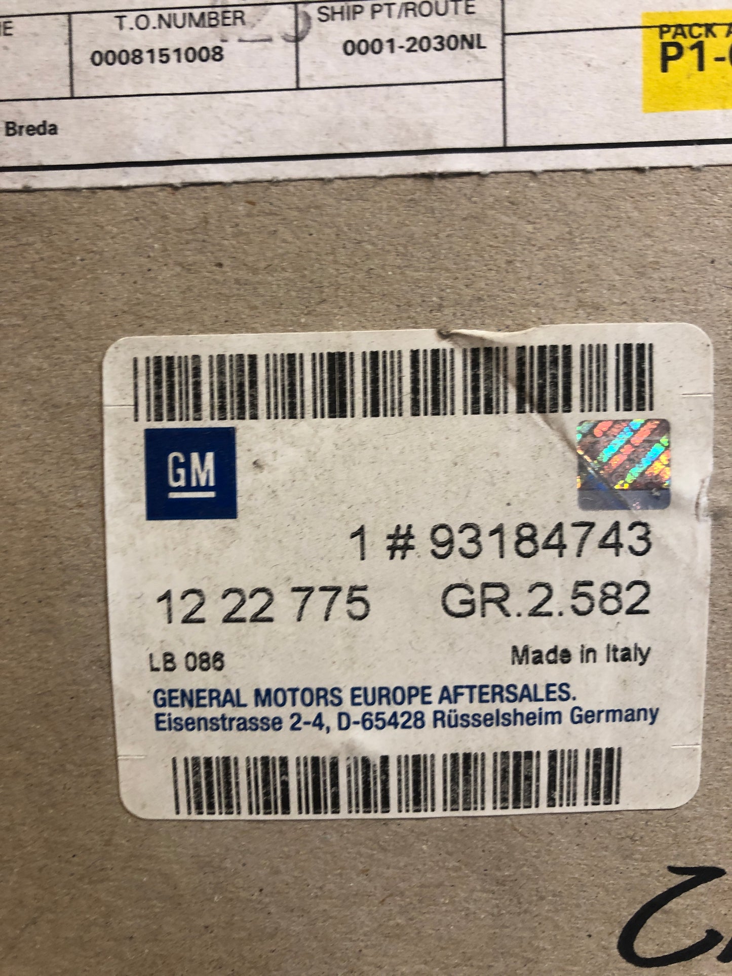 Original GM Opel Astra H Schrägheck 5-Türer Zusatzbremsleuchte Neu