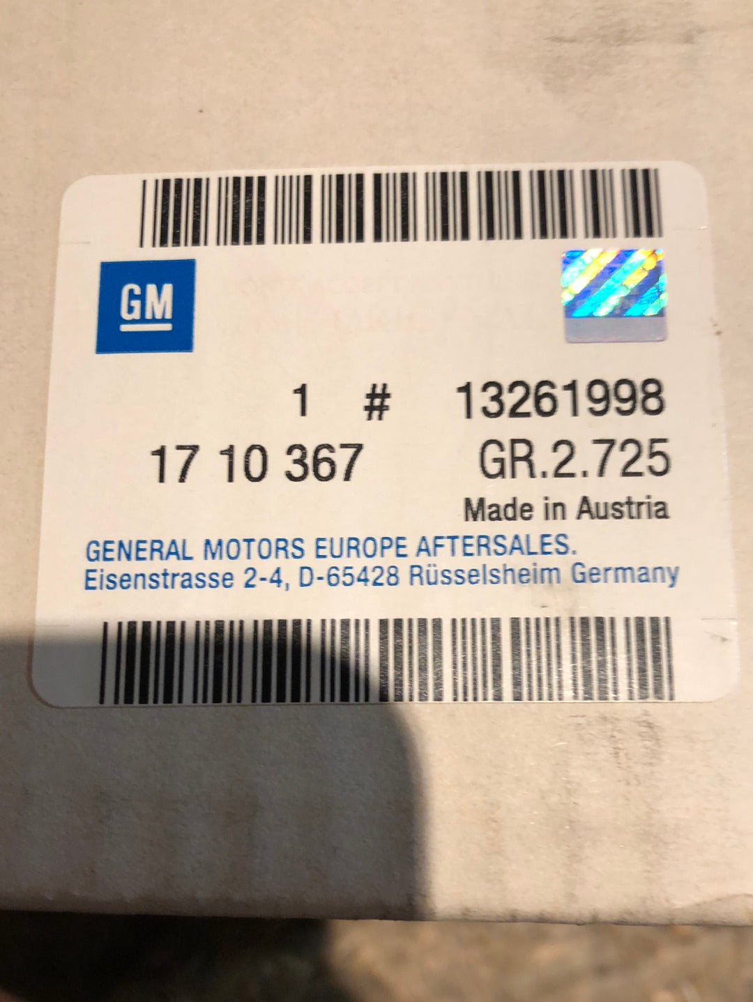 Original GM Opel Astra H Zafira B Nebelscheinwerfer rechts Neu