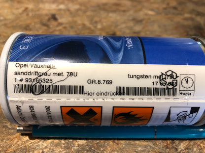 Original GM Opel Lackspray Sanddriftgrau met. 79U Neu