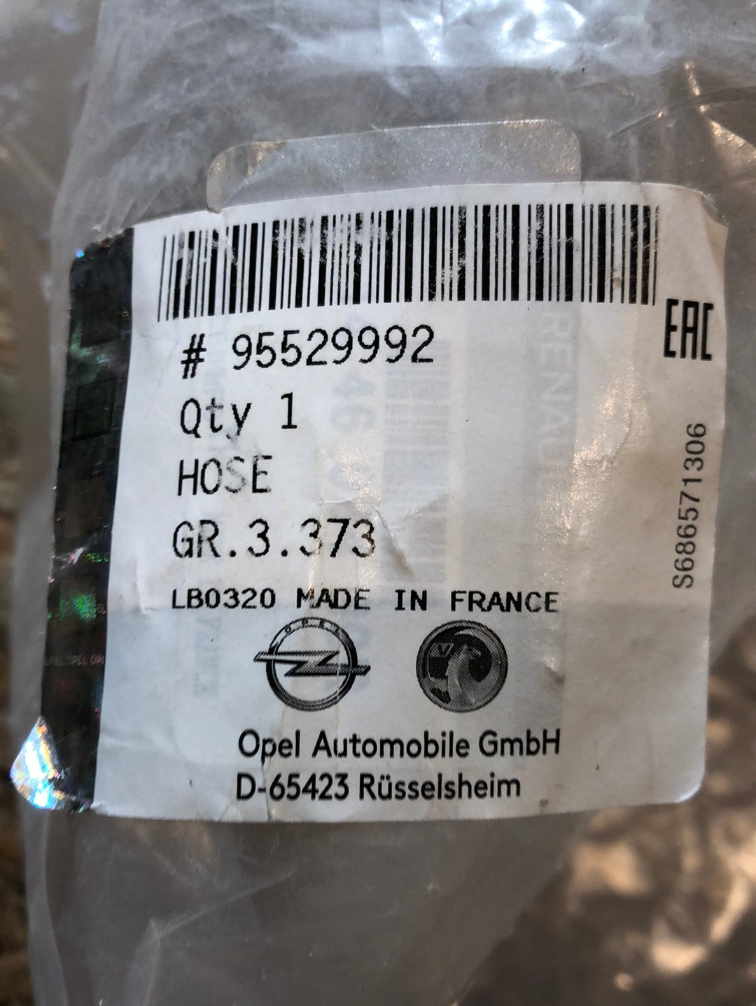 Original GM Opel Movano B Renault Master 2 Ladeluftschlauch Ansaugung Neu