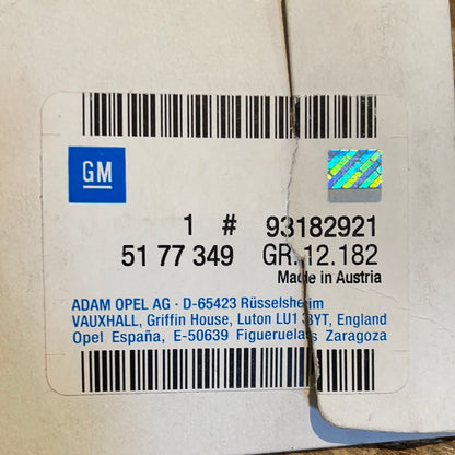 Original GM Opel Astra H Zafira B Schriftzug „2.0 Turbo“ hinten Neu