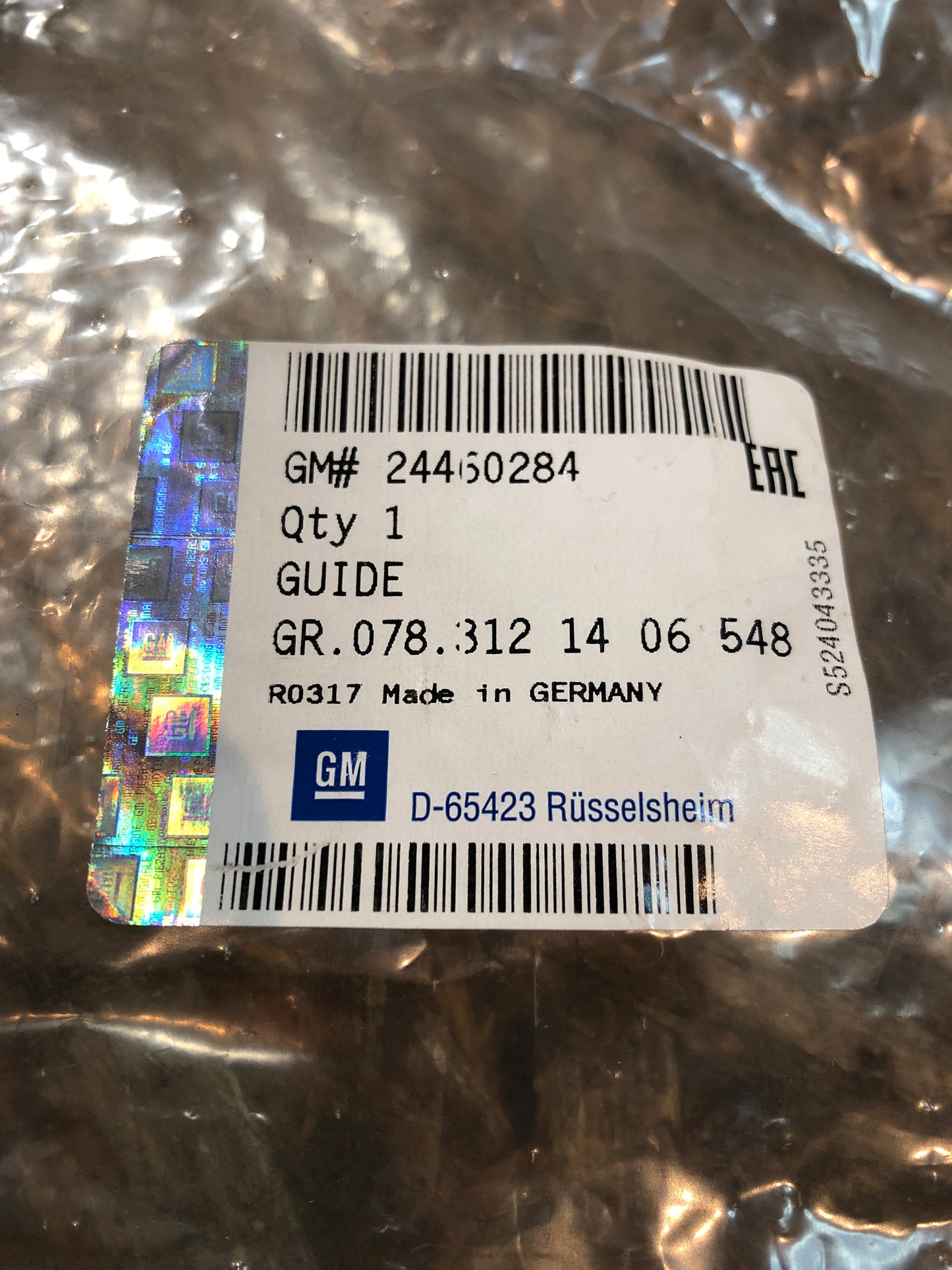 Original GM Opel Astra H Führungsschiene Stoßstangenhalter Neu