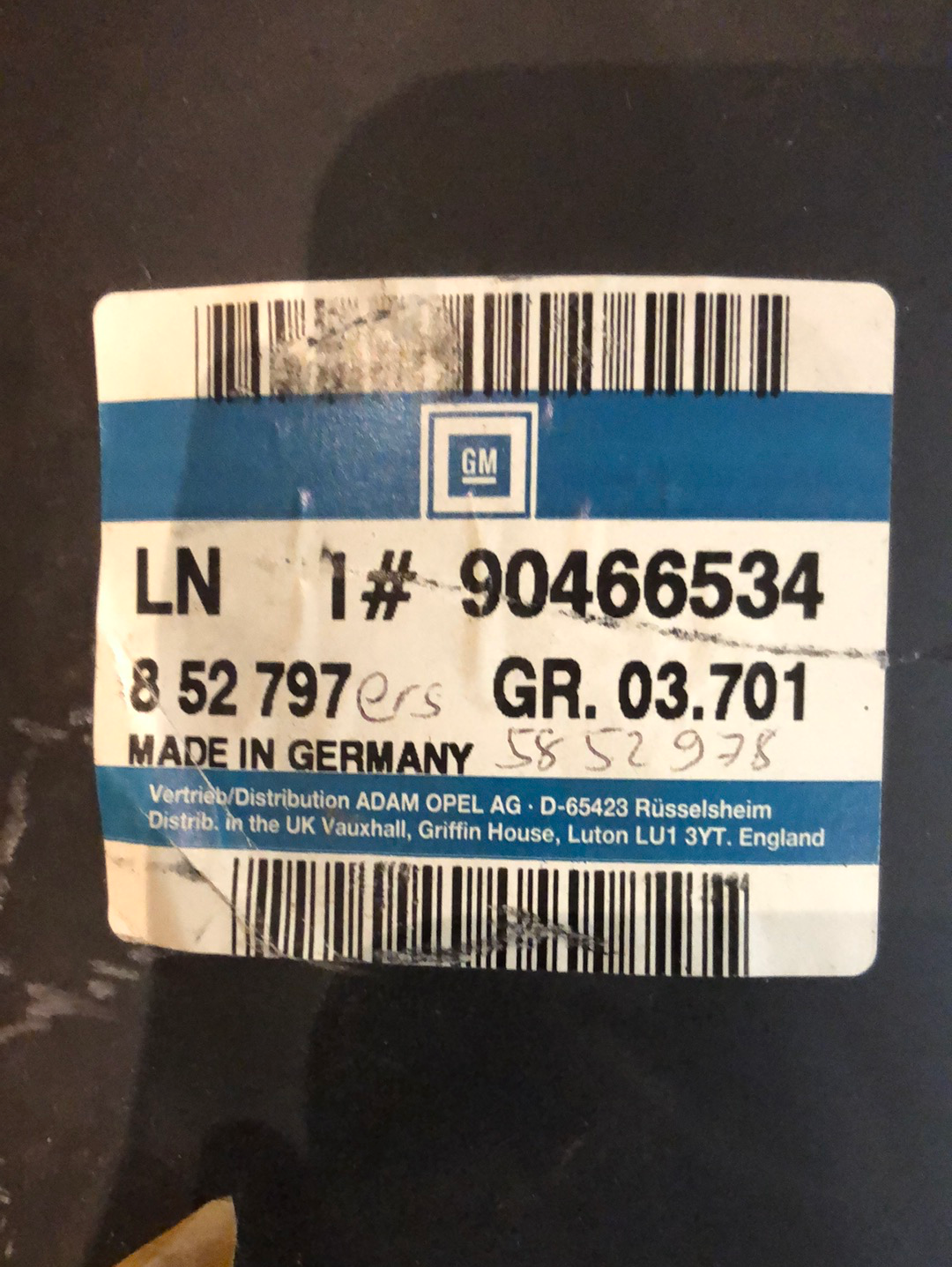 Original GM Opel Astra F Caravan Endschalldämpfer Neu