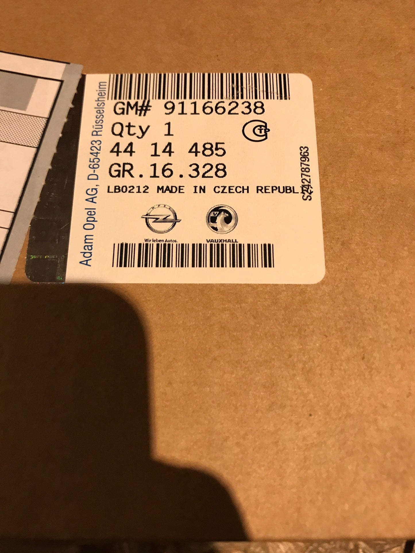Original Opel Vivaro A Heckklappen Schloß links NEU