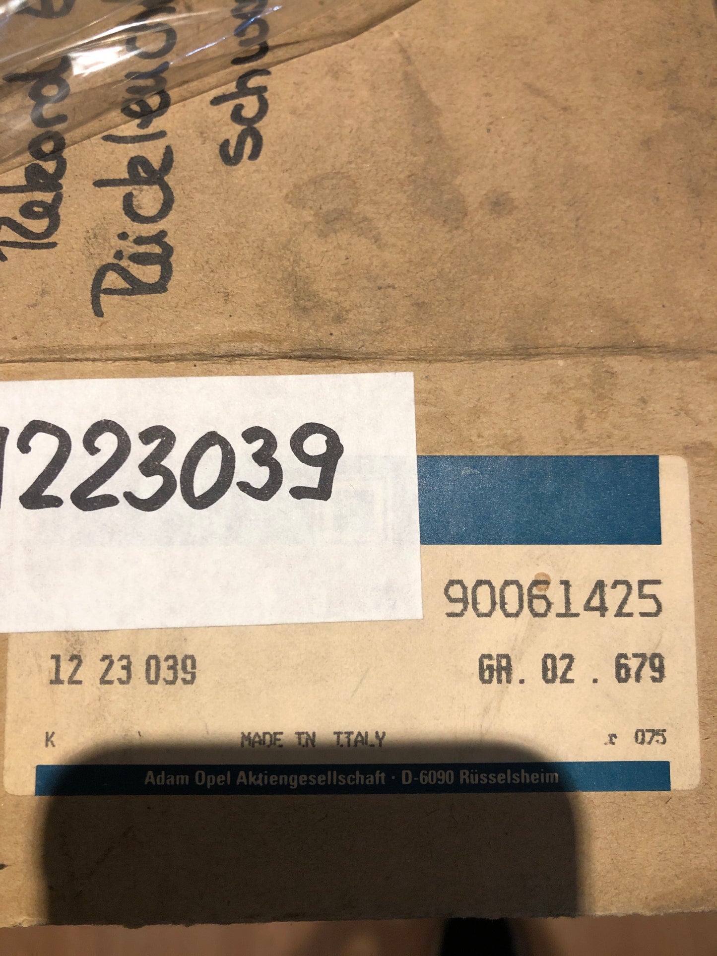 Original GM Opel Rekord E Set Rückleuchten (Carello) schwarz links/rechts Neu