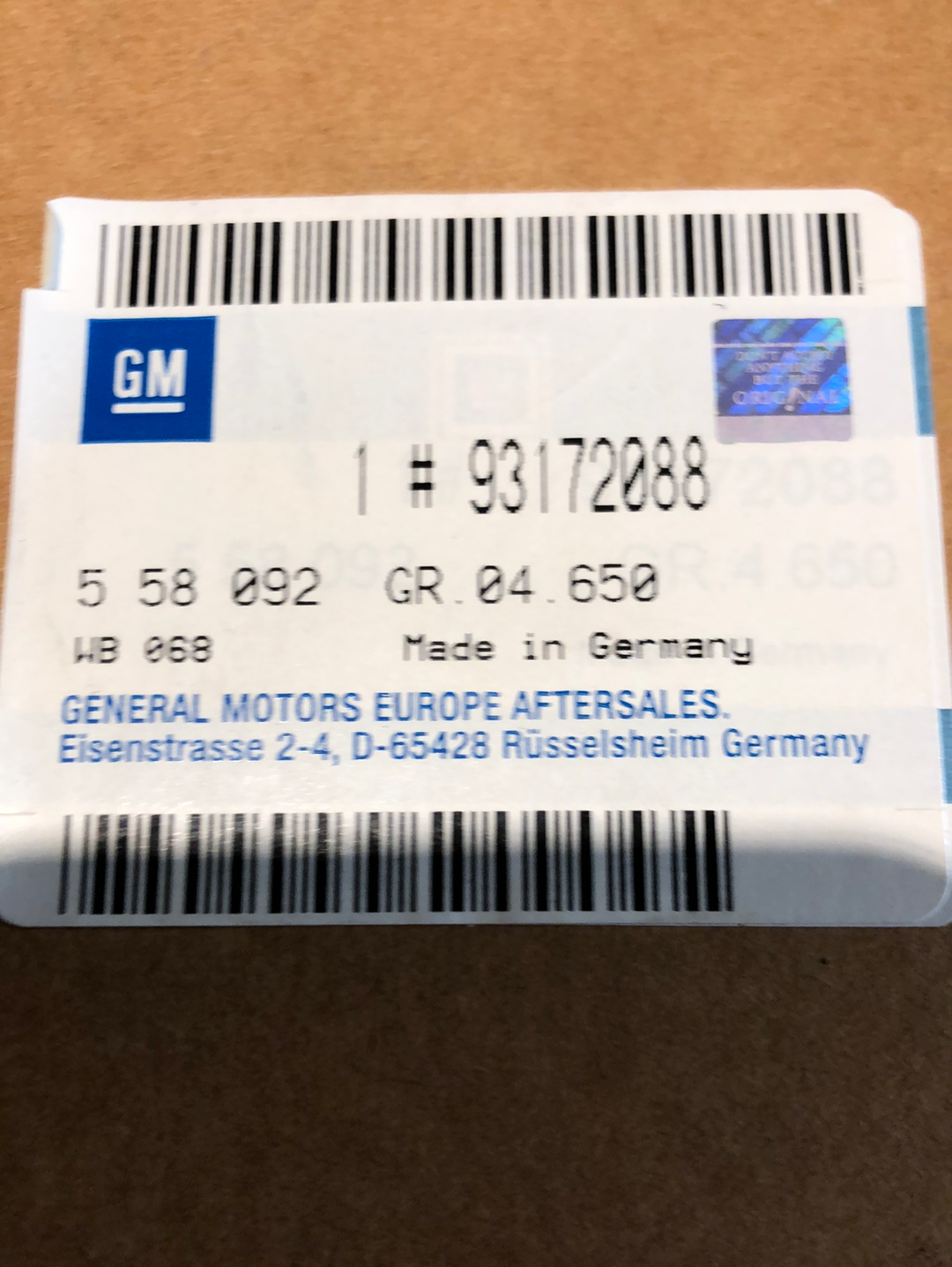 Original GM Opel Vectra C GTS Hauptbremszylinder Neu