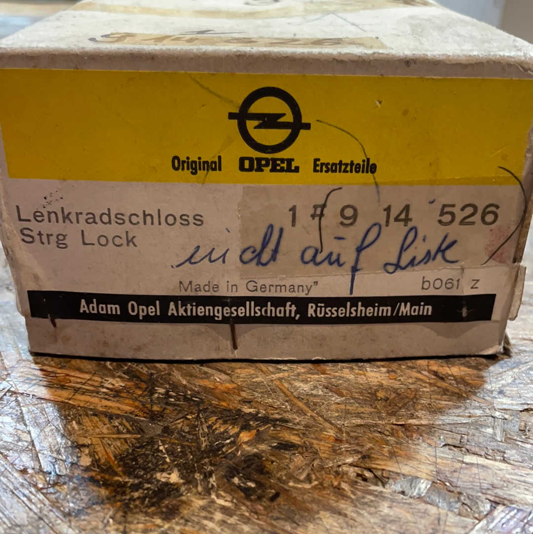 Original GM Opel Ascona A Rekord D Zündschloss Neu