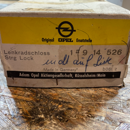 Original GM Opel Ascona A Rekord D Zündschloss Neu