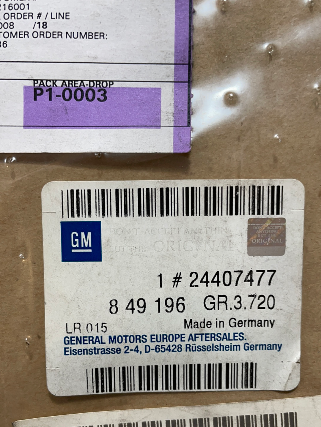 Original GM Opel Astra G Meriva A 1,6L Ansaugkrümmerdichtung Neu