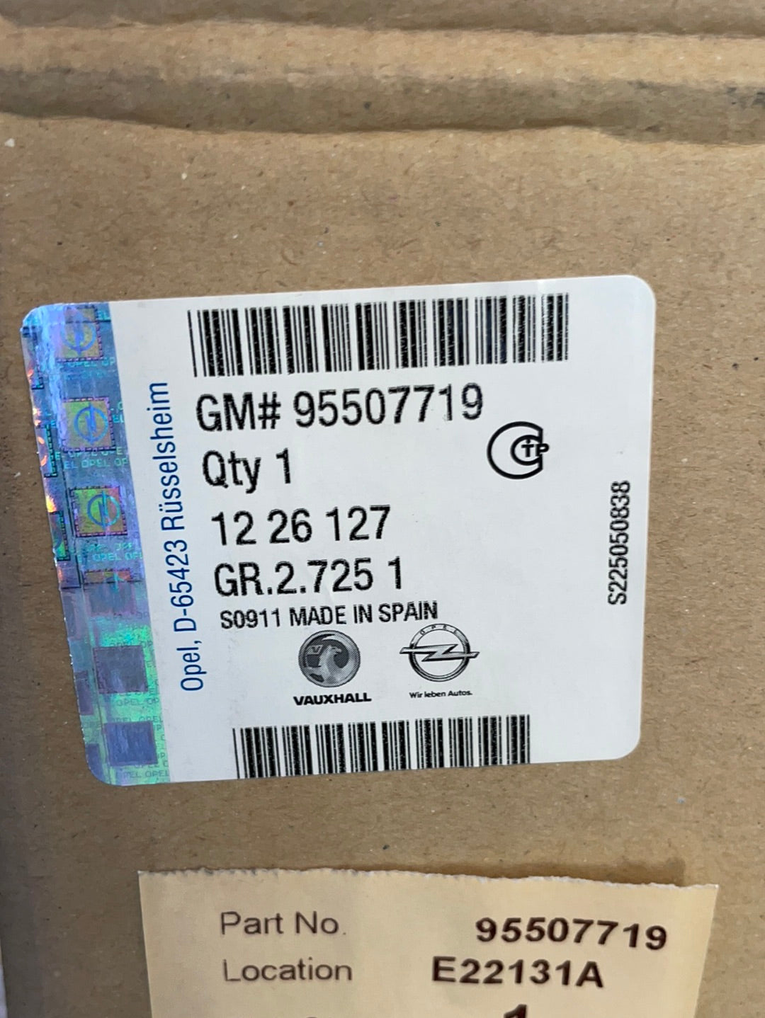 Original GM Opel Corsa D Scheinwerfer H7/H1 links Linksverkehr Neu