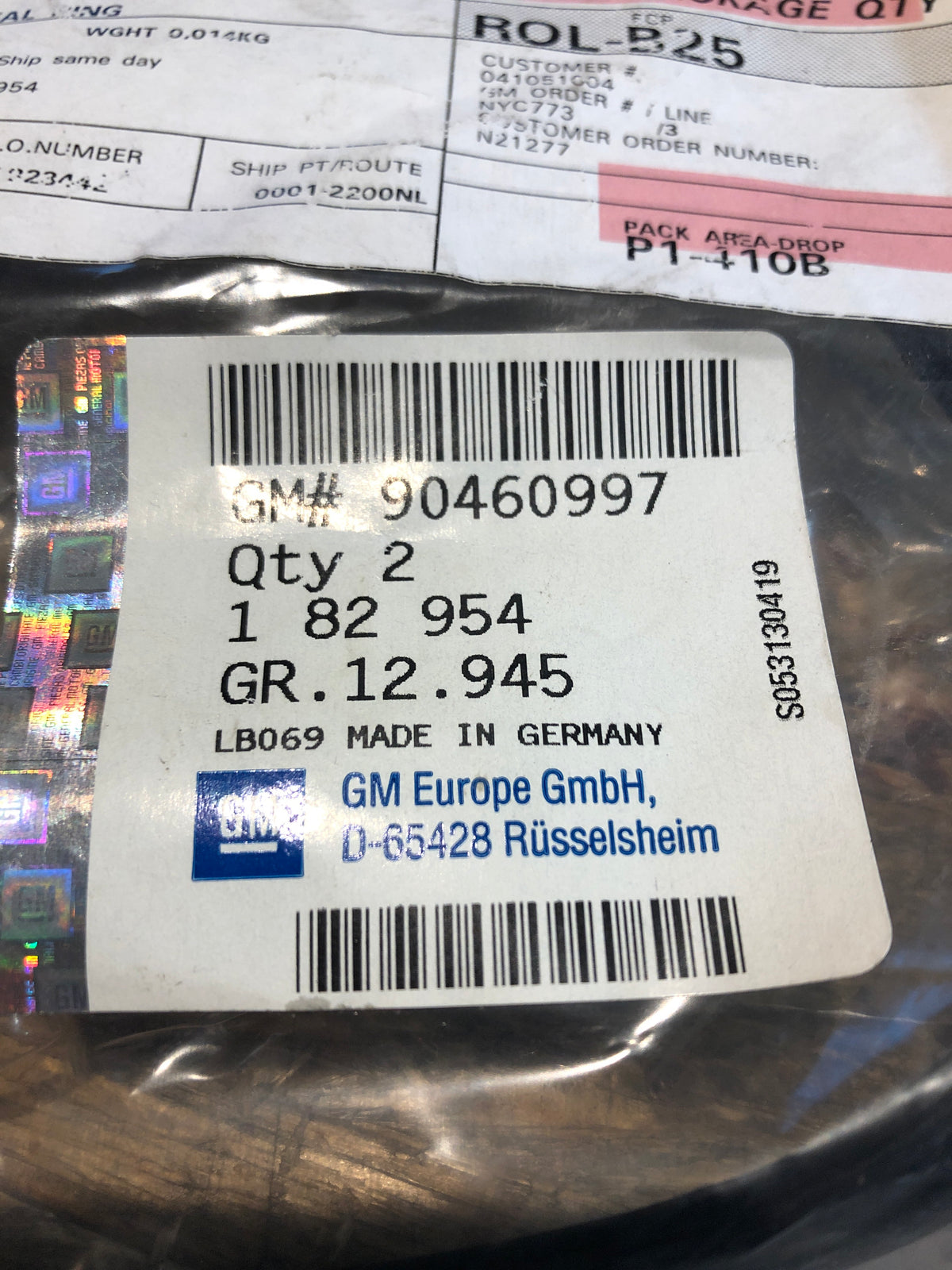 Original Opel Omega B Vectra B Dichtring Tankklappe Neu