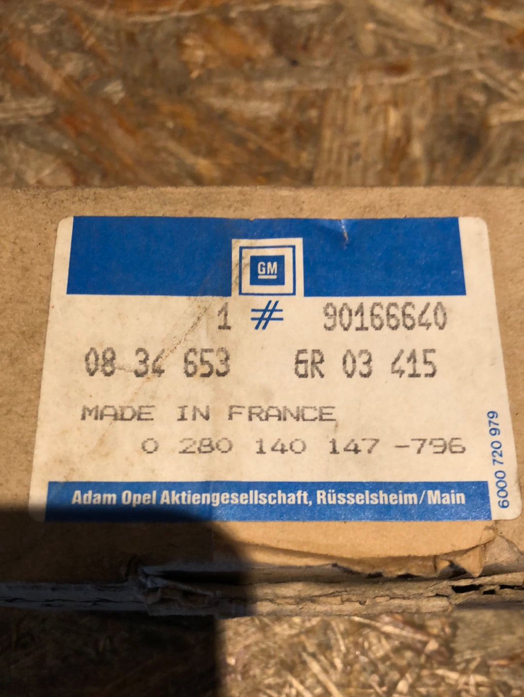 Original GM Opel Kadett E Zusatzluftschieber Neu