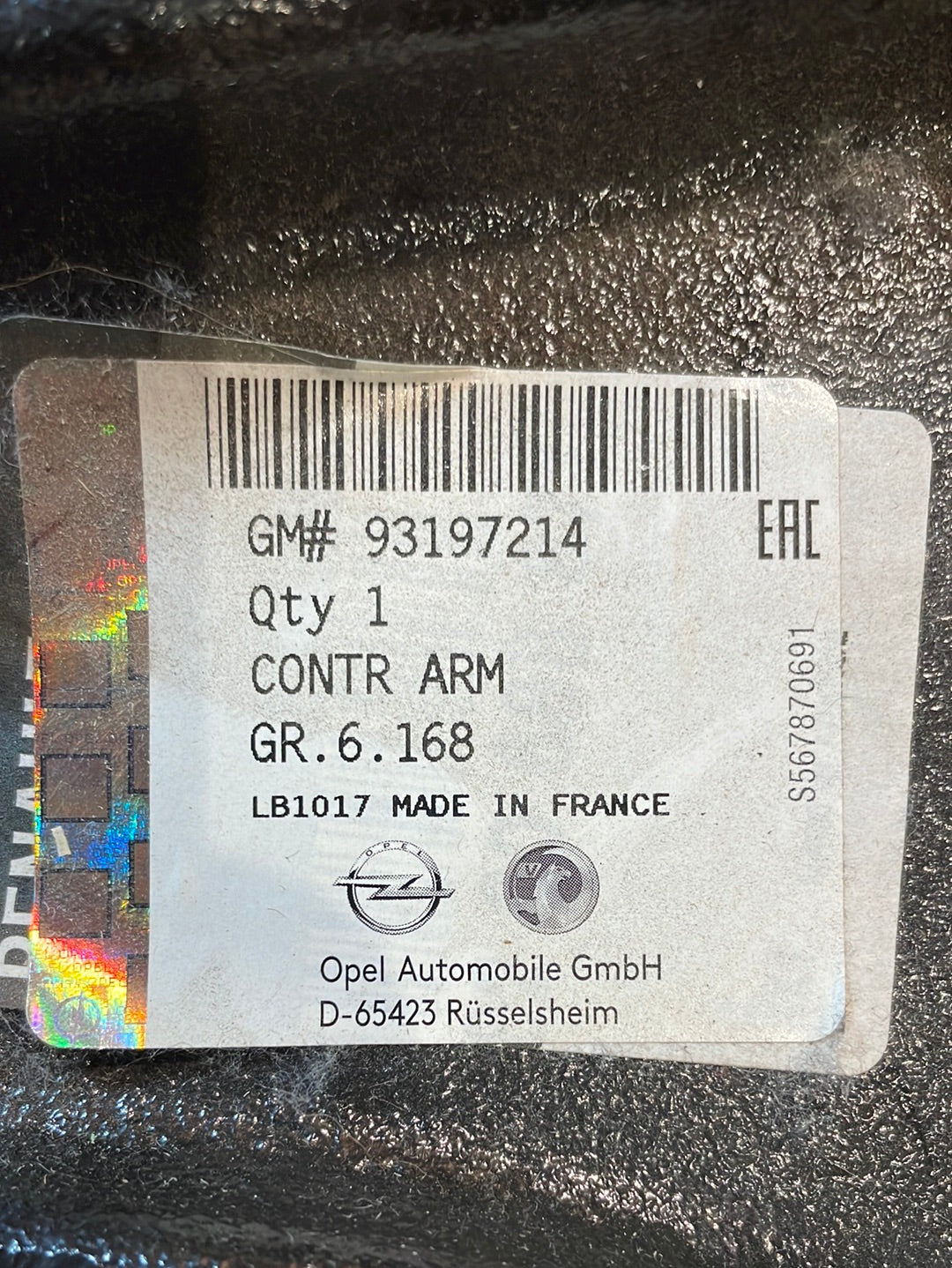 Original GM Opel Movano B Querlenker vorne unten Neu