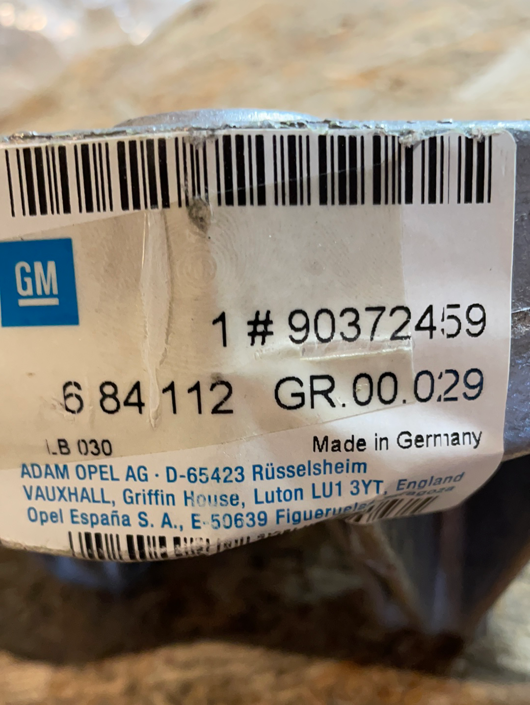 Original GM Opel Astra F Motorhalterung vorne rechts Neu