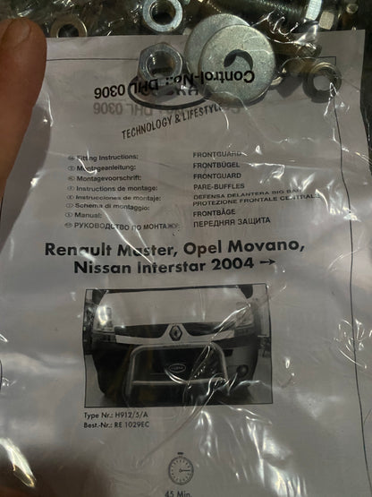 Opel Movano Renault Master Nissan Interstar Frontbügel Neu