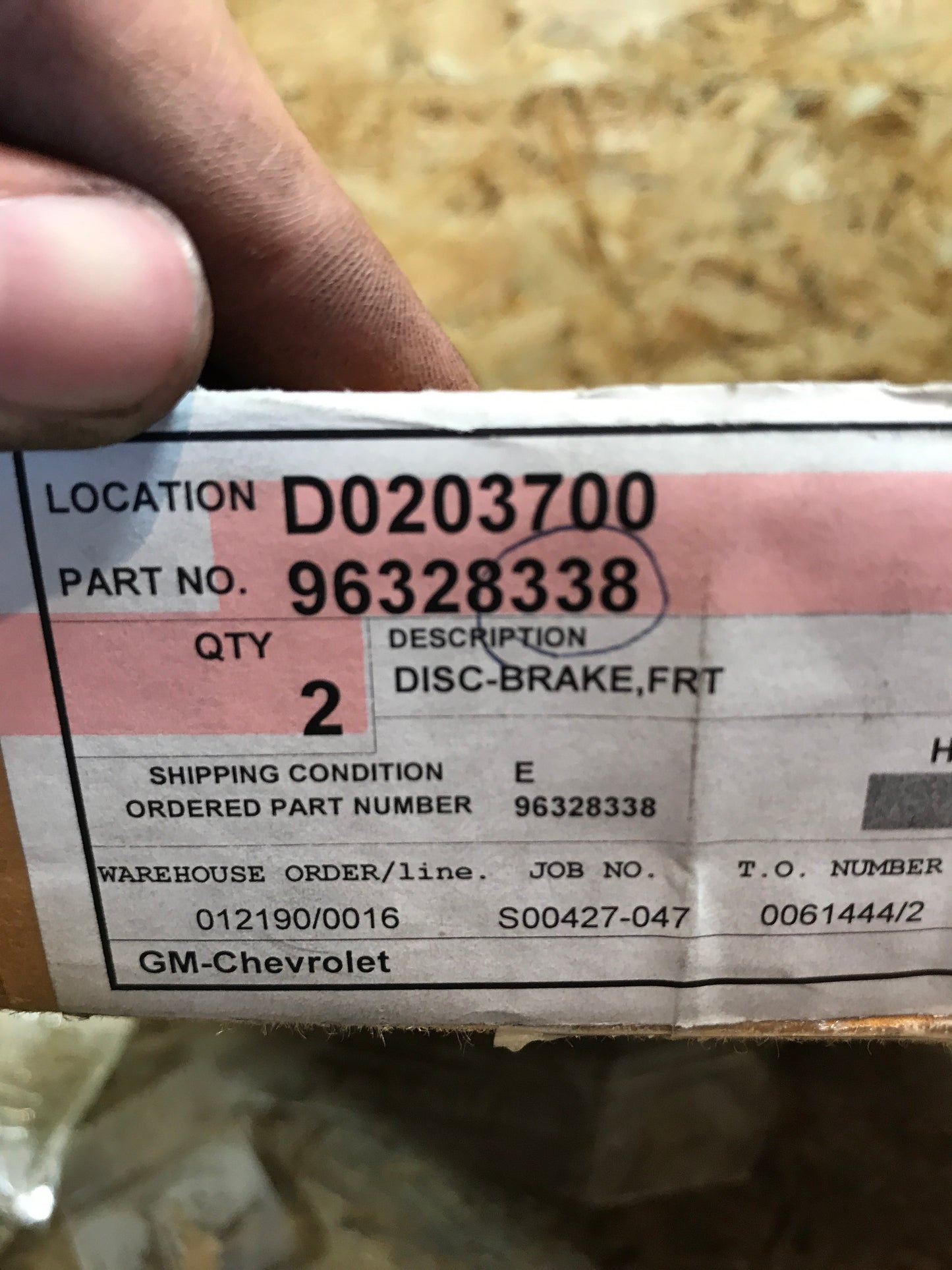 Original Chevrolet Kalos Aveo Bremsscheibe vorne NEU