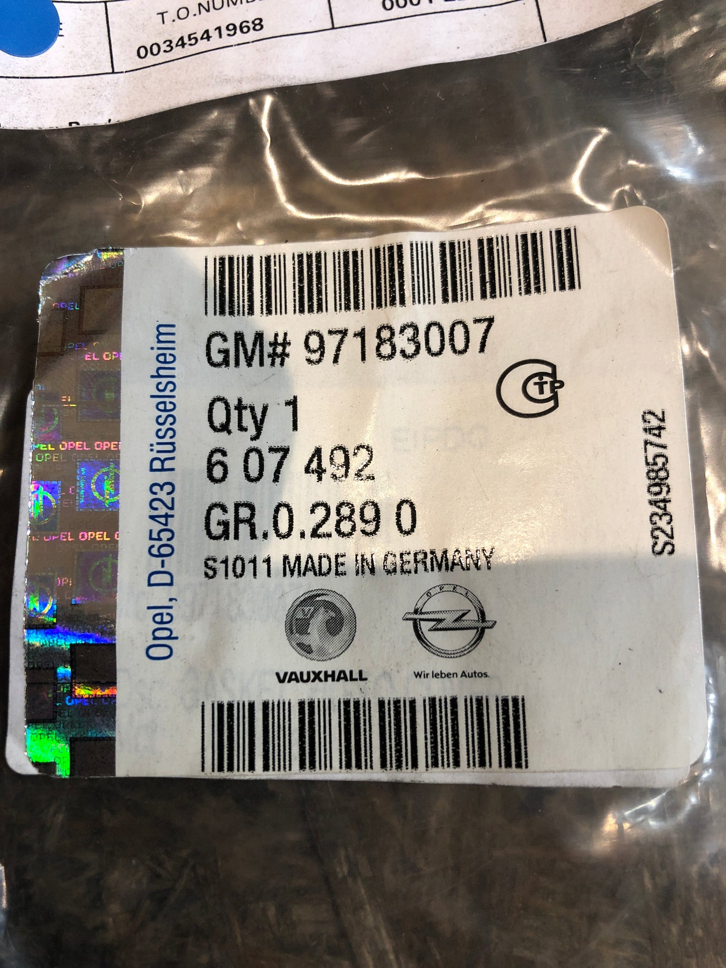 Original GM Opel Astra G Ventildeckeldichtung Neu