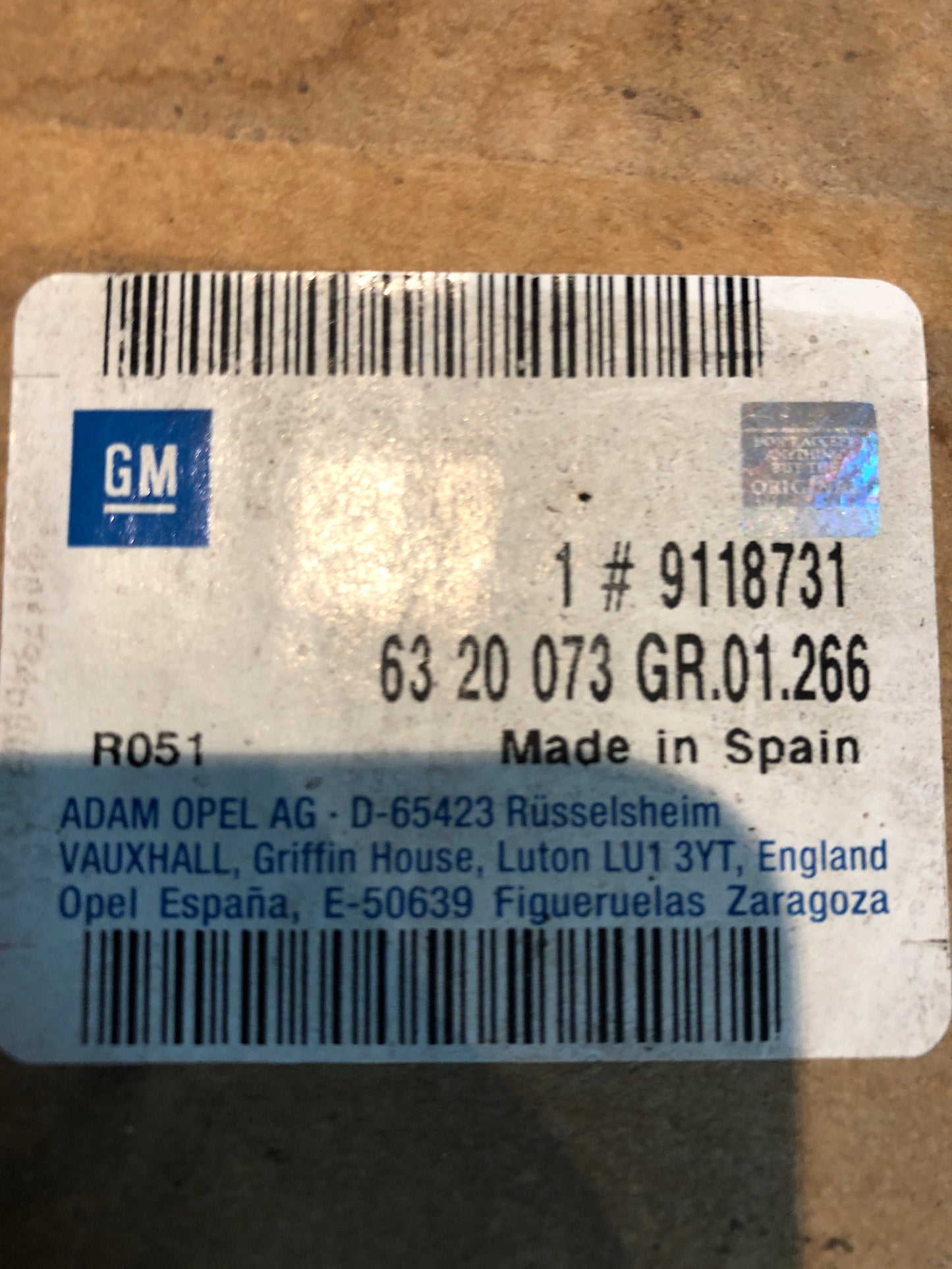 Original GM Opel Vectra B Grill Neu