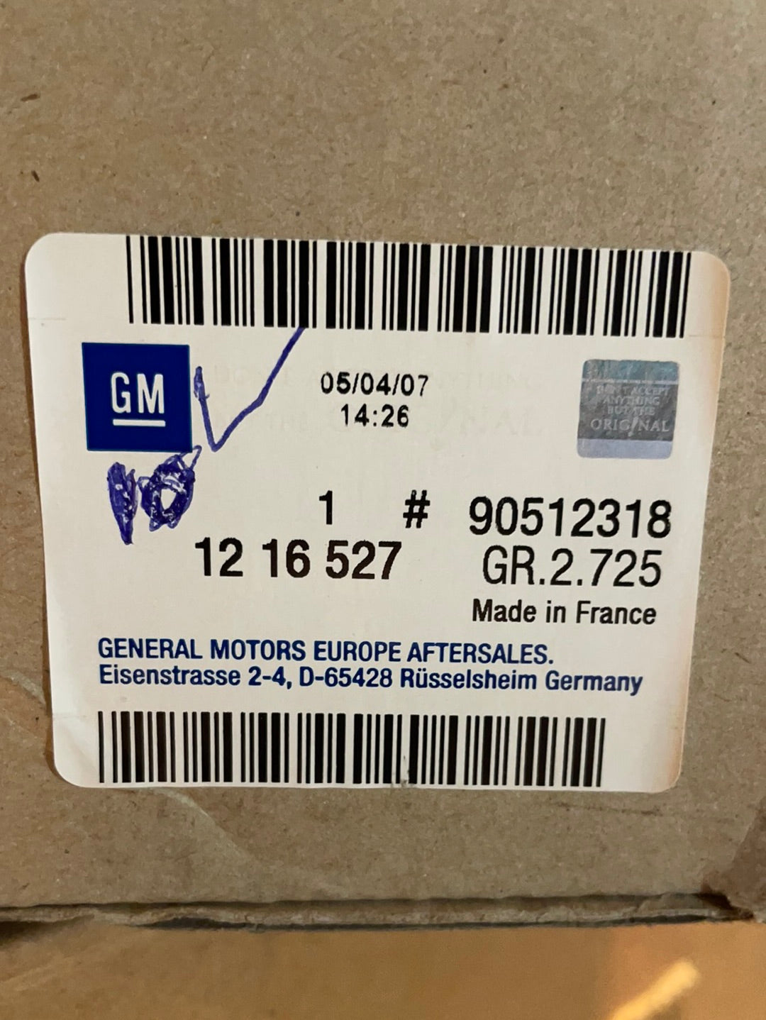 Original GM Opel Vectra B Scheinwerfer links Neu