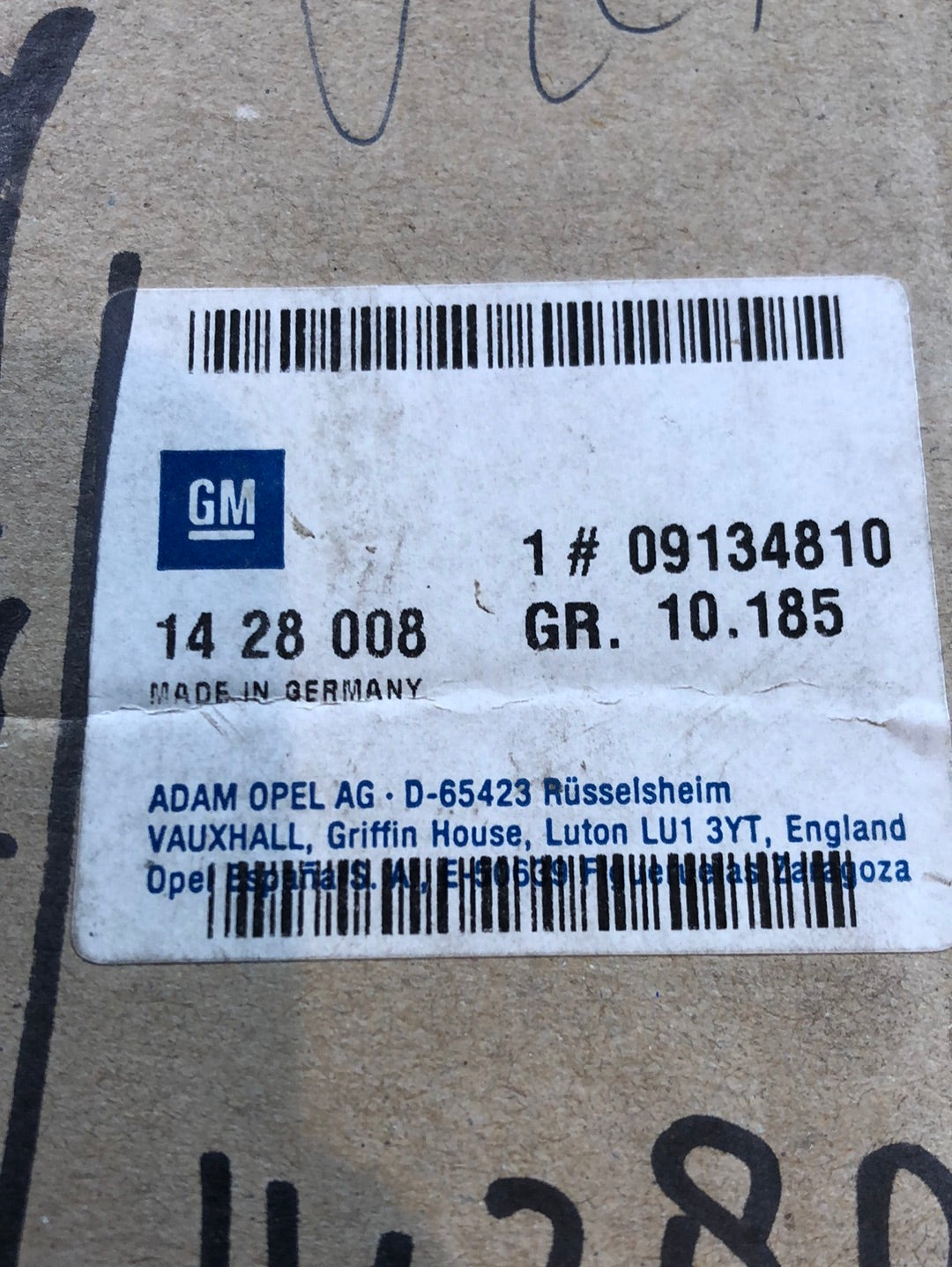 Original GM Opel Vectra B Spiegelgehäuse Manuell rechts Neu