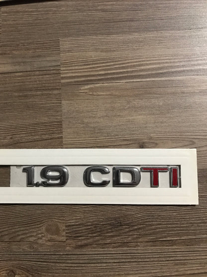 Original 1,9 CDTI Schriftzug hinten rechts NEU