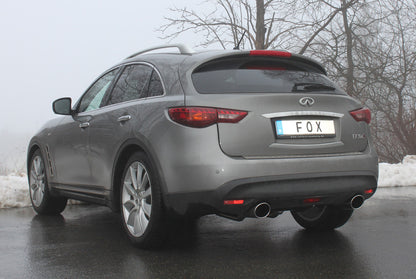 FOX Infiniti FX30d Endschalldämpfer quer Ausgang rechts/links - 129x106 Typ 32 rechts/links