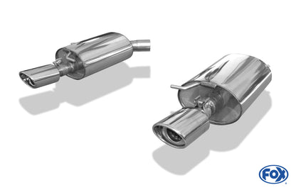 FOX Jaguar X-Type Endschalldämpfer rechts/links - 115x85 Typ 33 rechts/links