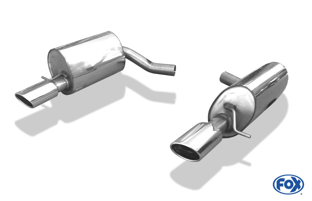 FOX Jaguar S-Type R Endschalldämpfer rechts/links Ø63,5mm - 115x85 Typ 32  rechts/links
