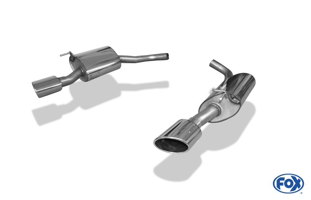 FOX Jaguar XK8 Typ QEV/ QDV Endschalldämpfer rechts/links  - 115x85 Typ 38 rechts/links