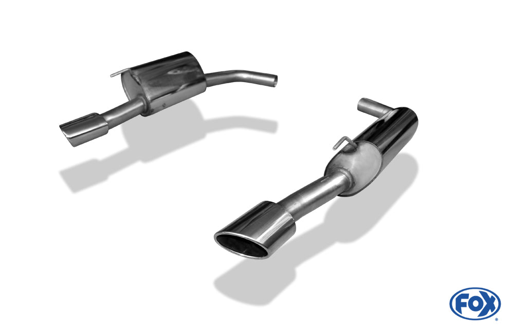 FOX Jaguar XK8/ XKR Typ QEV/ QDV Endschalldämpfer rechts/links Ø63,5 - 115x85 Typ 38 rechts/links