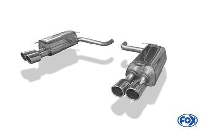 FOX Jaguar XF CC9 Endschalldämpfer rechts/links - 2x90 Typ 16 rechts/links