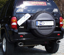 FOX Jeep Cherokee/ Liberty Typ KJ Endschalldämpfer zweiflutig Ausgang rechts/links - 115x85 Typ 33 rechts/links