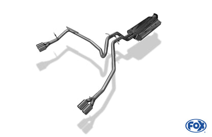 FOX Jeep Commander Typ XK Final silencer - exit right/left 2x80 type 13 right/left