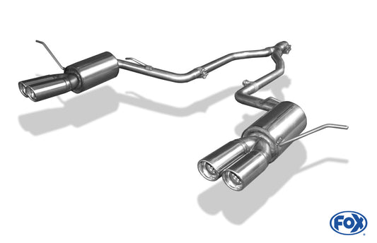 FOX Jeep Grand Cherokee WK - 3,6l Endschalldämpfer rechts/links - 2x80 Typ 17 rechts/links