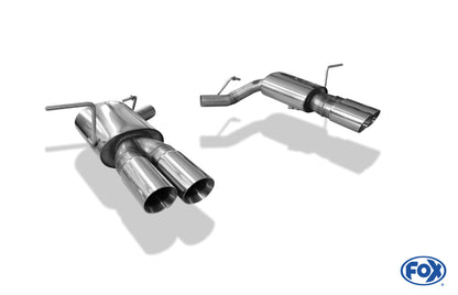 FOX Jeep Grand Cherokee WK II - 5,7l Endschalldämpfer rechts/links - 2x90 Typ 25 rechts/links