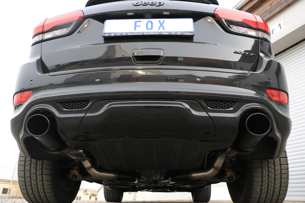 FOX Jeep Grand Cherokee WK II - 6,4l SRT8 bis 2014 Endschalldämpfer rechts/links - 129x106 Typ 32 rechts/links SCHWARZ emalliert