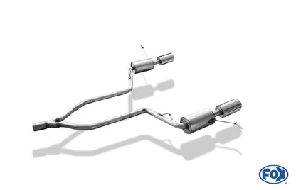 FOX Jeep Grand Cherokee WKI - 2010-2013 Endschalldämpfer rechts/links - 129x106 Typ 32 rechts/links