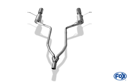 FOX Jeep Grand Cherokee WKI - 2010-2013 Endschalldämpfer rechts/links - 129x106 Typ 32 rechts/links